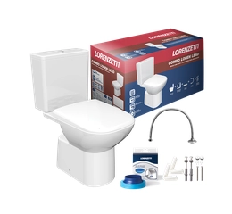 Combo Bacia Loren Lead com Caixa Acoplada